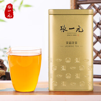 张一元 茶叶 特种浓香型茉莉花茶 精选八窨茉莉毛尖 200g×1罐
