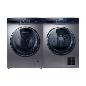 海尔（Haier）洗烘套装 1.08洗净比10Kg滚筒洗衣机全自动+负离子热泵烘干机家用组合 EG100MATE3S+EHG100MATE3S