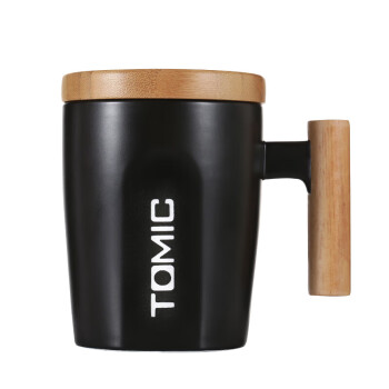 TOMIC马克杯 带盖咖啡杯子陶瓷杯牛奶杯水杯随手茶杯 TCL1329