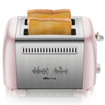 小熊 烤面包机吐司机 多士炉多功能 烘烤面包片加热机 不锈钢DSL-A02E3