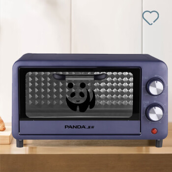 熊猫 12L电烤箱 12L小巧精致容量、烘焙、解冻、烧烤、50°C恒温发酵一箱多用 温控+定时双旋钮 GX-209