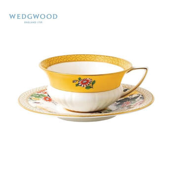 WEDGWOOD威基伍德 漫游美境杯碟套组-晚樱草 单人骨瓷欧式下午茶咖啡具
