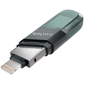 闪迪（SanDisk）256GB Lightning USB3.1 苹果手机U盘 黑色 读速90MB/s 苹果MFI认证 iPhone/iPad手机电脑两用U盘