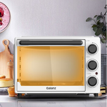 格兰仕（Galanz） 电烤箱 32升大容量 家用 多功能烘焙烧烤 上下分开加热 精准控温TQD2-32L银色