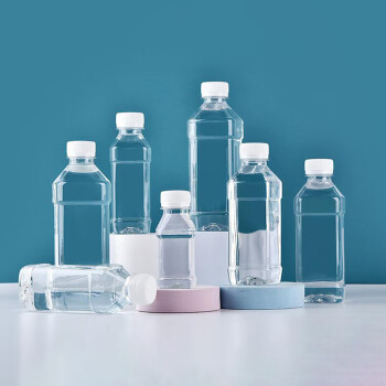 LIJIA KITCHENWARE LJ透明塑料瓶 样品空瓶一次性密封带盖（W）500ml加厚款 130个装