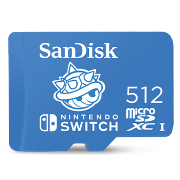闪迪（SanDisk）512GB TF（MicroSD）内存卡 U3 4K高清视频 游戏存储卡 读速100MB/s Nintendo Switch任天堂授权