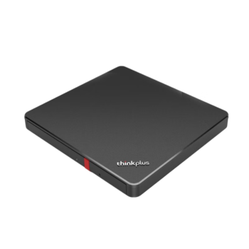 联想（Lenovo）TX800 外置光驱 超薄外置DVD刻录机 24倍速 高速移动光驱 Type-C+USB双接口