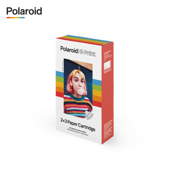 宝丽来（Polaroid）Hi·Print 2×3相纸盒 便携式照片彩色热升华技术打印纸 20张带背胶 官方标配