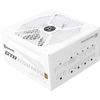 艾湃电竞（Apexgaming） ATX3.0 PCI-E5.0 GTR-850MW 850W 白色 全模 金牌 全日系电容 智能启停 支持4070