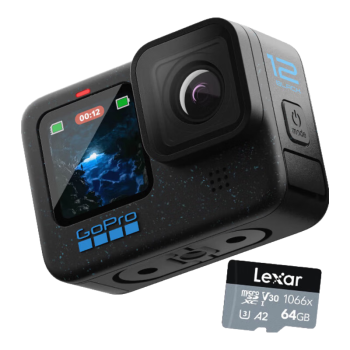 GoPro HERO12 Black 防抖运动相机 防水数码相机 vlog户外潜水骑行相机 随行套装【单机+128G内存卡】