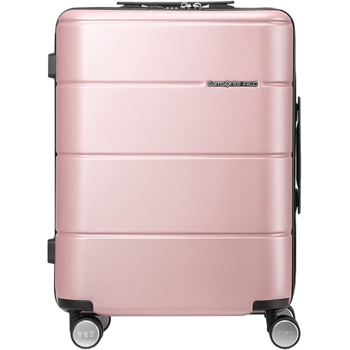 新秀丽（Samsonite）行李箱旅行箱横向纹理防刮抗压拉杆箱TU2*90002铁粉色25英寸