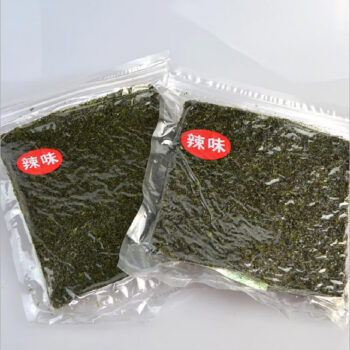 邦大 海苔辣味调味烤紫菜零食网红海苔脆片80g辣味/袋5袋起售 BS04