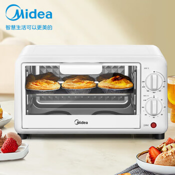 美的（Midea） 家用多功能烘焙电烤箱 迷你电烤箱 PT10K1