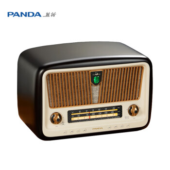 熊猫（panda）熊猫1936台式D-85复古蓝牙实木收音机木质音响桌面音箱全波段光纤插卡U盘