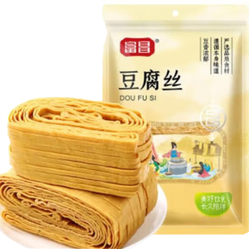 富昌食品 豆腐丝285g/袋 豆制品干货凉拌火锅食材干豆腐丝 7袋起售