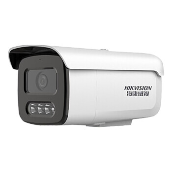 海康威视（HIKVISION）DS-2CD3T46DWDV3-L 400万监控摄像头室内外枪机 白光全彩高清电源供电 6MM含支架