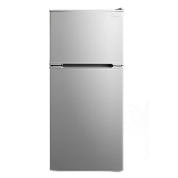 美的(Midea)冰箱 双门小冰箱112升客厅小型迷你家用电冰箱BCD-112CM 浅灰色