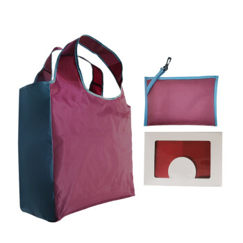 瑞制 大容量可折叠手提包 便携购物袋 礼盒装 多色可选 3个起购 DX