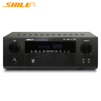 狮乐(SHILE) AV-6612C数码功率放大器5.1声道家庭影院功放高清同轴光纤USB接口带蓝牙功能