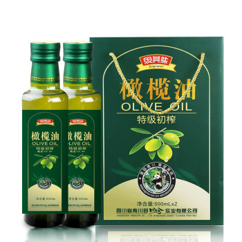 青川县川珍思其味初榨橄榄油500ml2食用橄
