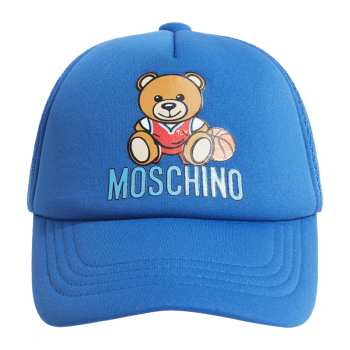 莫斯奇诺（moschino）儿童小熊印花鸭舌帽 HUX01M LDA37 1 蓝色 56