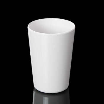 祥源美（XIANGYUANMEI）白色塑料仿瓷茶杯10个装 酒店食堂耐摔餐具水杯 5207-250ml