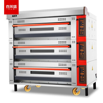 喜莱盛电烤箱商用三层六盘型专业烤炉蛋糕面包软包欧包烘炉工程款XLS-3K6PG