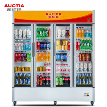 澳柯玛（AUCMA)  1018升 立式四门商用大型展示柜 冷藏保鲜啤酒柜  饮料陈列柜  LSC-1100D