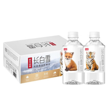 农夫山泉长白雪天然雪山矿泉水（图案随机） 350ml*24 整箱装