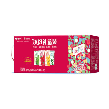 蒙牛真果粒牛奶饮品（草莓+芦荟+椰果+桃果粒）250g*24新旧包装切换
