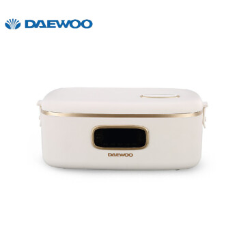 大宇（DAEWOO）电热饭盒 DYFH-15D上班族办公室便捷大容量多孔散热方便携带 米白色