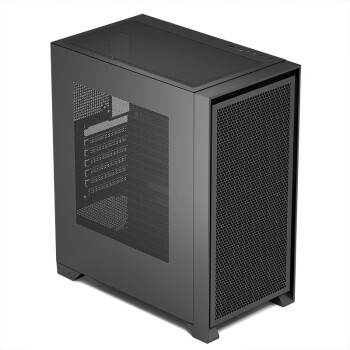 爱国者（aigo）YOGO T21黑色 电脑台式主机箱 多网孔散热（ATX主板/360水冷/高兼容性/8风扇位）YFS