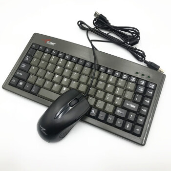 小袋鼠DS-3000工业小键盘笔记本台式机通用办公键盘88键工业数控机工控机床房键盘+911鼠标键鼠套装USB接口