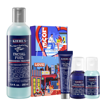 科颜氏（Kiehl's）男士焕活洁面啫喱250ml 洗面奶男清洁护肤品礼盒生日礼物送男友