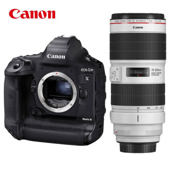佳能（Canon）EOS-1DX Mark III 1DX3 全画幅单反相机（EF 70-200mm f/2.8L IS III USM）含256G CFe+备电等