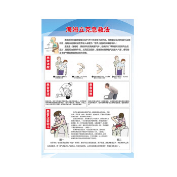 海姆立克急救法海报医院儿童海姆立克急救法挂图急救抢救心肺复苏流程
