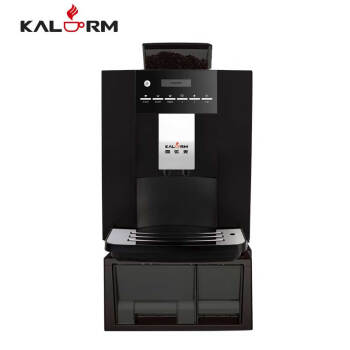 咖乐美（KALERM）液晶屏显示1602Pro咖啡机 全自动智能提示自动清洗咖啡机（黑色）