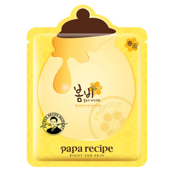 春雨（Papa recipe）黄色经典款蜂蜜补水面膜1片 深层保湿 韩国进口 敏肌用