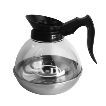 MAXCOOK 水壶不锈钢底咖啡壶 商用双头加热保温炉壶 1600ml 一个