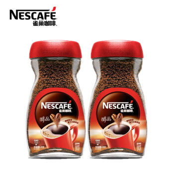 雀巢咖啡（Nestle）醇品 黑咖啡速溶 0糖0脂 美式咖啡粉 瓶装200g *2