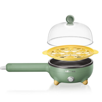 小熊（Bear) JDQ-C3011（绿色）  煎蛋器 蒸蛋器 迷你不粘电煎锅 多功能煎饼煎煮蛋器 小蒸锅 