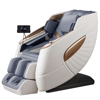 奥克斯按摩椅全自动3D机芯家用太空舱多功能按摩沙发全身智能电动按摩躺椅老人生日礼物 AUX-A8 雾霾蓝