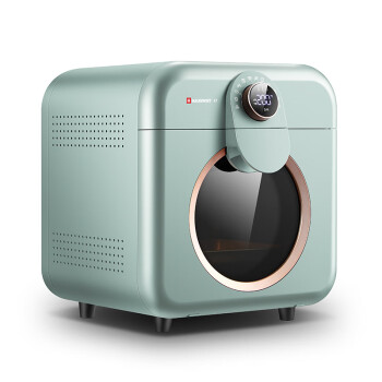 海氏（Hauswirt）K7食光机光波空气炸锅电烤箱家用多功能可视小型烤箱 原野绿