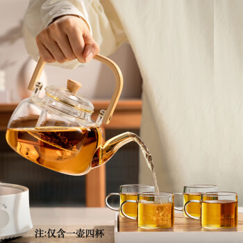 忆壶茶煮茶壶玻璃茶具泡茶器电陶炉耐高温带过滤烧水普洱家用提梁壶