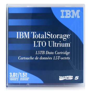 联想（Lenovo）IBM商用磁带机磁带库数据记录存储清洗磁带含条码标签 LTO7 6TB-15TB（38L7302）