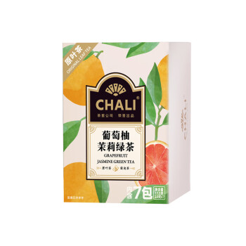 CHALI茶里 葡萄柚茉莉绿茶盒装17.5g 7包/盒