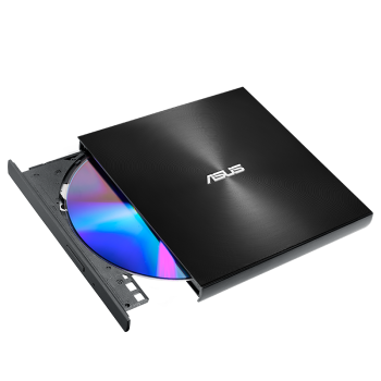 华硕(ASUS) 8倍速 外置DVD刻录机 移动光驱 支持USB/Type-C接口 (兼容苹果系统/SDRW-08U9M-U)-黑色