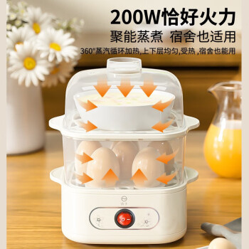 扬子煮蛋器家用蒸蛋器鸡蛋蒸锅早餐神器煮蛋机  ZDQ-200 蒸蛋器