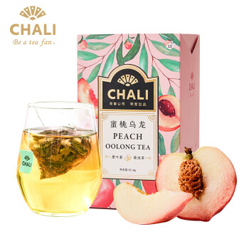 茶里（chali）蜜桃乌龙盒装45g(3g/包*15包)