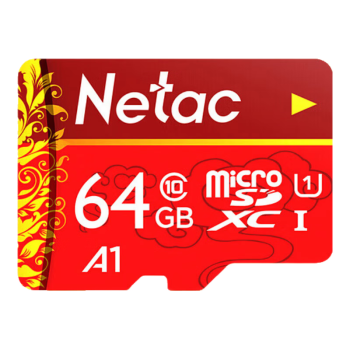 朗科（Netac）64GB TF（MicroSD）存储卡 A1 U1 C10 经典国风版 读速100MB/s 行车记录仪&手机专用内存卡